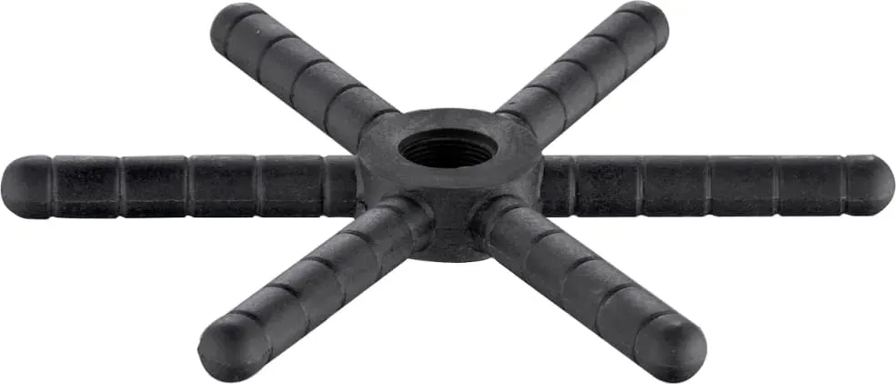 Black Star actuator with six ribbed arms
