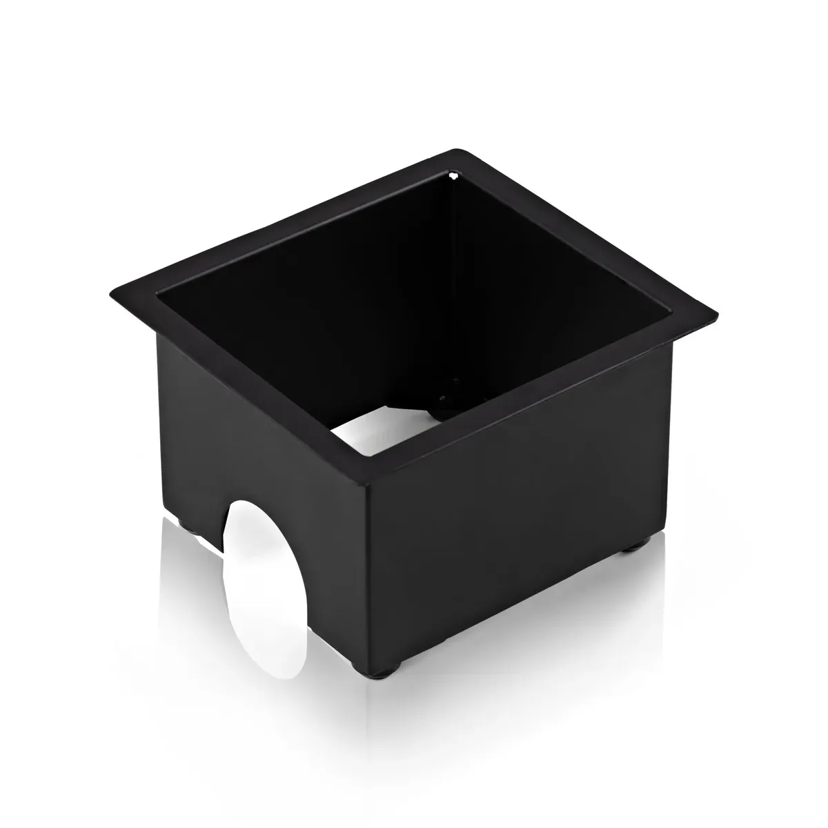 Black steel housing on its own